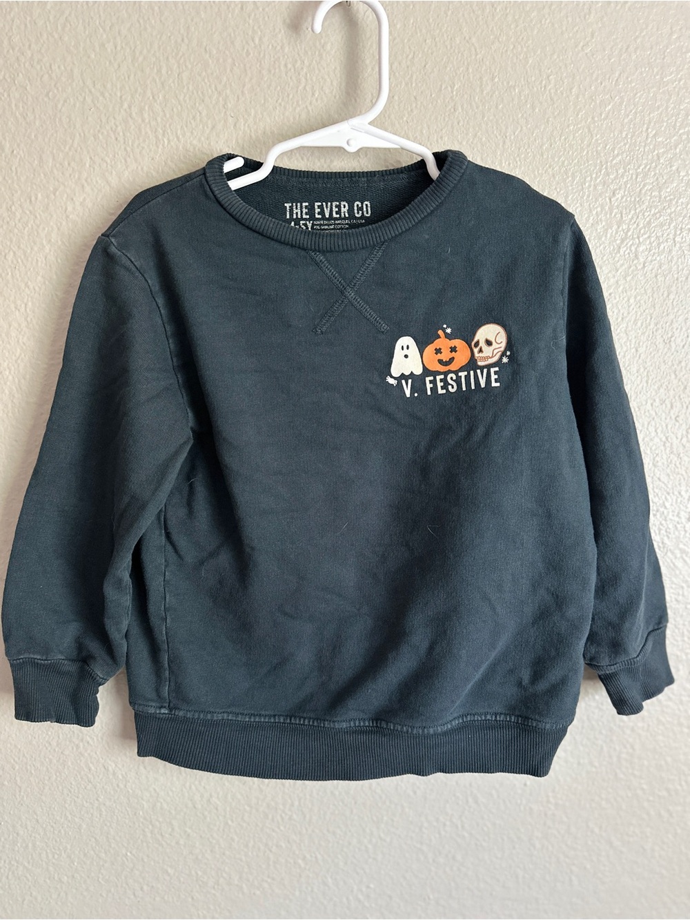 The Ever Co. size 4-5 toddler Halloween crewneck made in USA